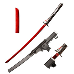 Anime-Inspired Jetstream Samurai Katana - Cosplay Sword with Metal Blade, Non-Sharpened for Collectors and Display Anime-Inspired Jetstream Samurai Katana - Cosplay Sword with Metal Blade, Non-Sharpened for Collectors and Display