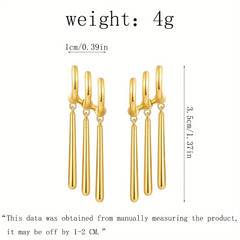 Pirate Hunter-Inspired Long Tassel Drop Earrings – Bold & Elegant Jewelry