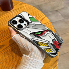 Stylish Anime Mecha Pattern Flat-Printed Phone Case