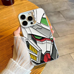 Stylish Anime Mecha Pattern Flat-Printed Phone Case