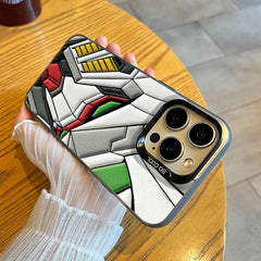 Stylish Anime Mecha Pattern Flat-Printed Phone Case