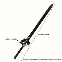 31.5-Inch PU Material Prop Sword - Handmade Street Style, Ideal for Role Playing & Halloween