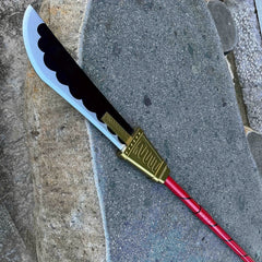 Cosplay Japanese Anime Sword naginata  - Wooden Bamboo Blade, Not Sharpened, Perfect for Halloween, Christmas, and Cosplay Events