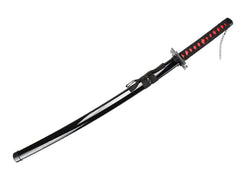 41 inch Katana Black Wood Blade Decorative High Quality Cosplay Prop with Sword holder and belt
