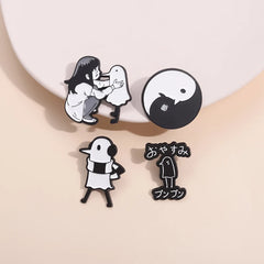 Anime Character Bird Enamel Pin