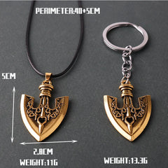 Anime BIZARRE Necklaces Arrow Metal Pendant Chain keychain
