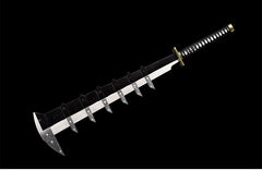 Anime-Inspired Sword Replica - Stainless Steel, 100cm Full Length, Not Sharpened, Cosplay Prop for TV & Movie Fans