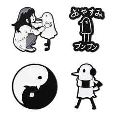 Anime Character Bird Enamel Pin