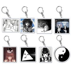 Anime-Inspired Bird Pendant Keychain - Ring Accessory for Bags, Keys, and Jewelry Lovers