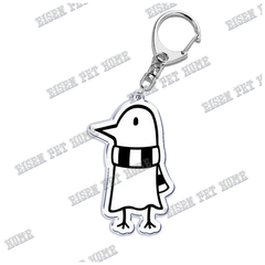 Anime-Inspired Bird Pendant Keychain - Ring Accessory for Bags, Keys, and Jewelry Lovers