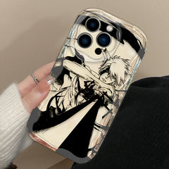 Anime-Inspired Wave Oil Phone Case for iPhone