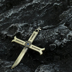 Anime-Inspired Black Blade Keychain - Swordsman Weapon Model