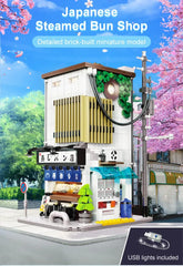 LED Japanese Steamed Bun House Building Blocks