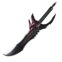 52cm/58cm Anime-Inspired Knight Killer Fangs Katana Sword - Wooden Cosplay Prop for Safety and Performance