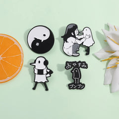 Anime Character Bird Enamel Pin