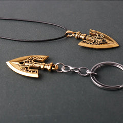 Anime BIZARRE Necklaces Arrow Metal Pendant Chain keychain
