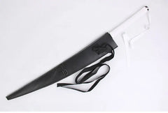 Anime-Inspired Katana - Carbon Steel Replica Sword with Black Blade (Cosplay Prop)