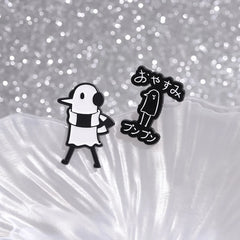 Anime Character Bird Enamel Pin