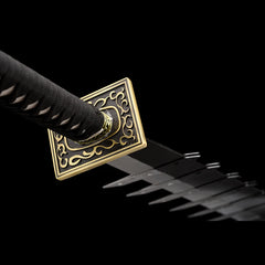 Anime-Inspired Sword Replica - Stainless Steel, 100cm Full Length, Not Sharpened, Cosplay Prop for TV & Movie Fans