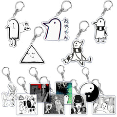 Anime-Inspired Bird Pendant Keychain - Ring Accessory for Bags, Keys, and Jewelry Lovers