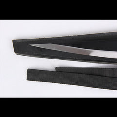 Anime-Inspired Katana - Carbon Steel Replica Sword with Black Blade (Cosplay Prop)