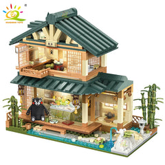 1099PCS Japanese Street View House Model