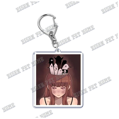 Anime-Inspired Bird Pendant Keychain - Ring Accessory for Bags, Keys, and Jewelry Lovers