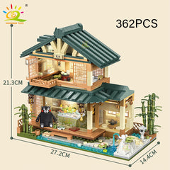 1099PCS Japanese Street View House Model