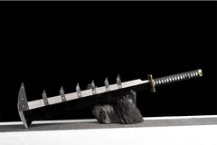 Anime-Inspired Sword Replica - Stainless Steel, 100cm Full Length, Not Sharpened, Cosplay Prop for TV & Movie Fans