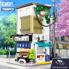 LED Japanese Steamed Bun House Building Blocks