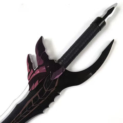 52cm/58cm Anime-Inspired Knight Killer Fangs Katana Sword - Wooden Cosplay Prop for Safety and Performance