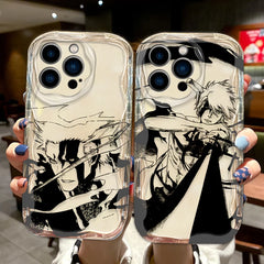 Anime-Inspired Wave Oil Phone Case for iPhone