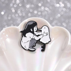 Anime Character Bird Enamel Pin