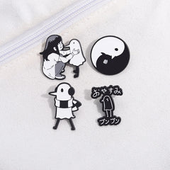 Anime Character Bird Enamel Pin