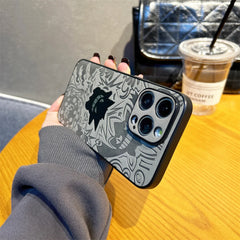 Japanese Anime-Inspired Laser Phone Case – Water & Ghost Creature Design for iPhone 16, 15 Pro Max, 14, 13, 12, 11 – Soft Protective Cover