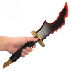 52cm/58cm Anime-Inspired Knight Killer Fangs Katana Sword - Wooden Cosplay Prop for Safety and Performance