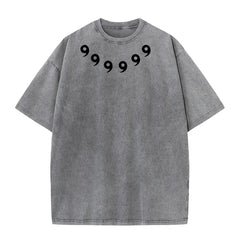 Men's Vintage Washed Ninja Print T-Shirt