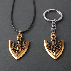 Anime BIZARRE Necklaces Arrow Metal Pendant Chain keychain