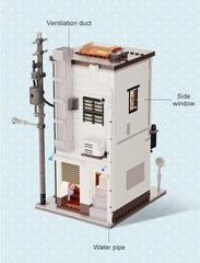 LED Japanese Steamed Bun House Building Blocks