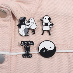 Anime Character Bird Enamel Pin