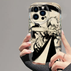 Anime-Inspired Wave Oil Phone Case for iPhone