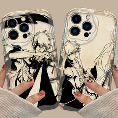 Anime-Inspired Wave Oil Phone Case for iPhone
