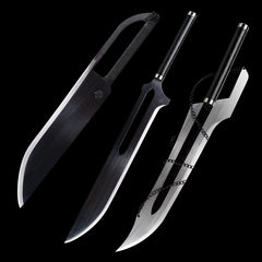 Anime Kurosaki Ichigo's Set Swords Cosplay Bleach Sword Movie Props For Collection Display