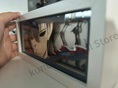 Anime-Inspired LED Shadow Box with Figure - Paper Cut Lightbox Ornament