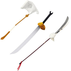Jujutsu Kaisen Weapon Zenin Maki Mei Mei Cursed Tools Anime Peripheral Plastic Samurai Sword Weapon Model for Cosplay Gifts Toys