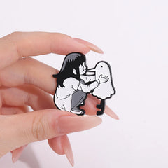 Anime Character Bird Enamel Pin