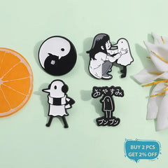 Anime Character Bird Enamel Pin