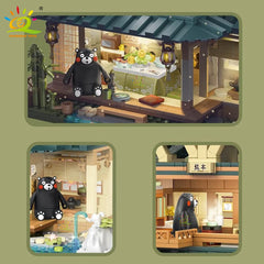 1099PCS Japanese Street View House Model