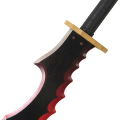52cm/58cm Anime-Inspired Knight Killer Fangs Katana Sword - Wooden Cosplay Prop for Safety and Performance