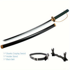 41" Bamboo Shanks Cosplay Katana - Samurai-Inspired Toy Sword with Belt Holder